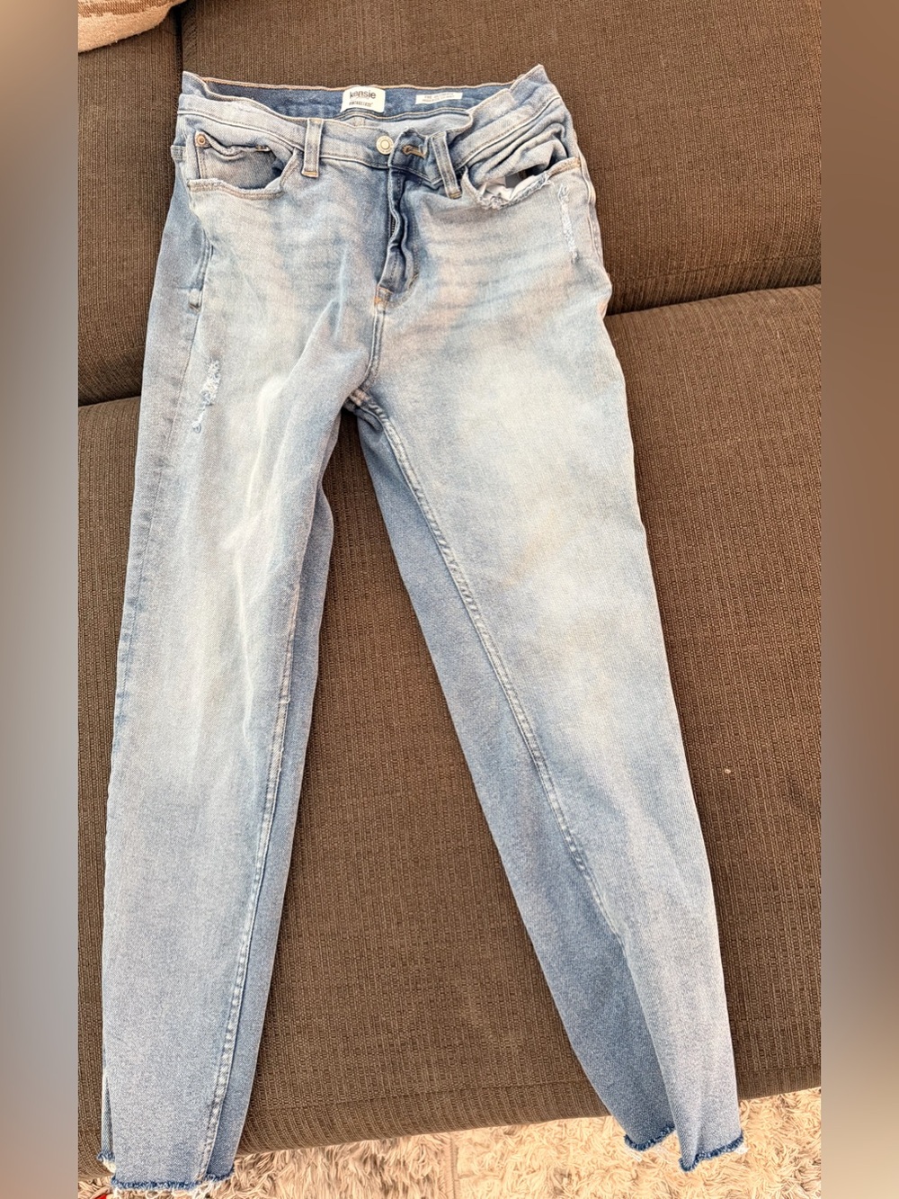 Kensie Light Wash Blue Women's Jeans - Picture 1 of 4